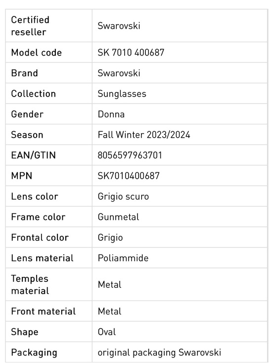 ?Swarovski SK 7010 Eyewear Frames 400687 – Stylish Designer Glasses? main image 10